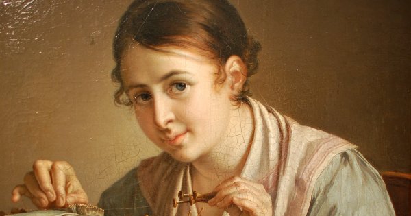 Тропинин Василий Андреевич - Кружевница (1823 г.)