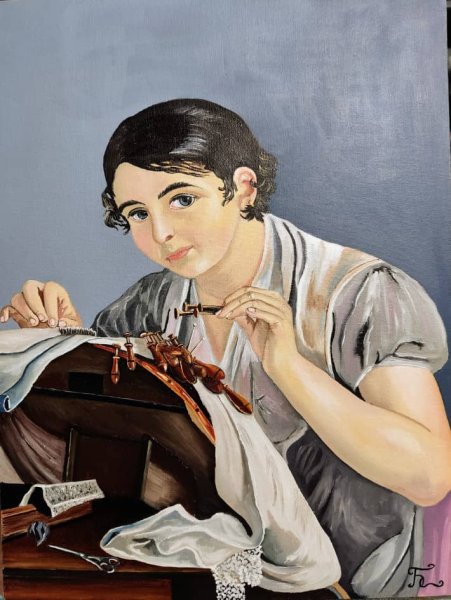 В.А. Тропинин. Кружевница». 1823.