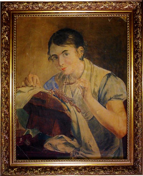 Василий Андреевич Тропинин картины Кружевница
