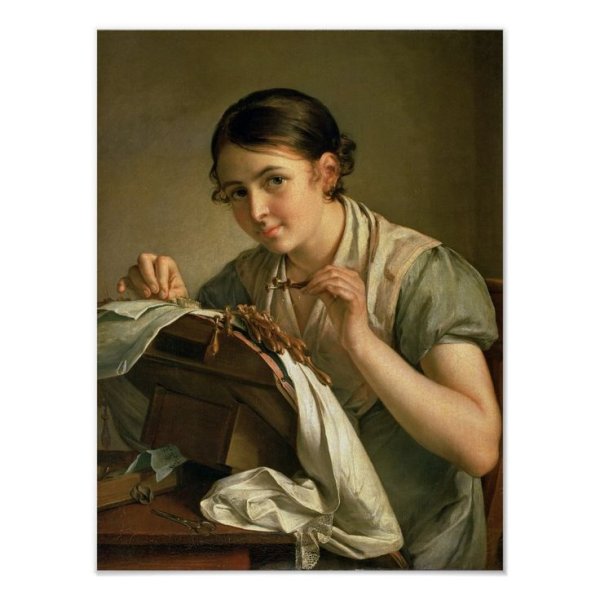 В.А.Тропинин "Кружевница" (1823 г.)