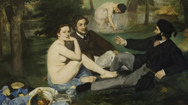 Эдуарда Мане «завтрак на траве» (1863).