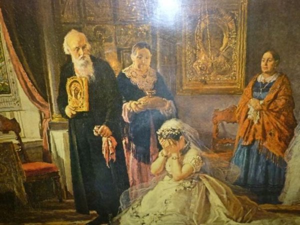 Картина перед венцом Фирса Журавлева