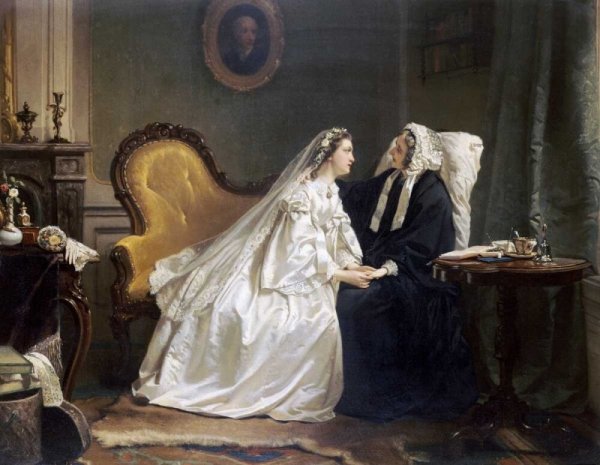 Художник Фирс Журавлев, "перед венцом". 1874