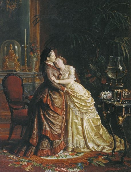 Художник Фирс Журавлев, "перед венцом". 1874