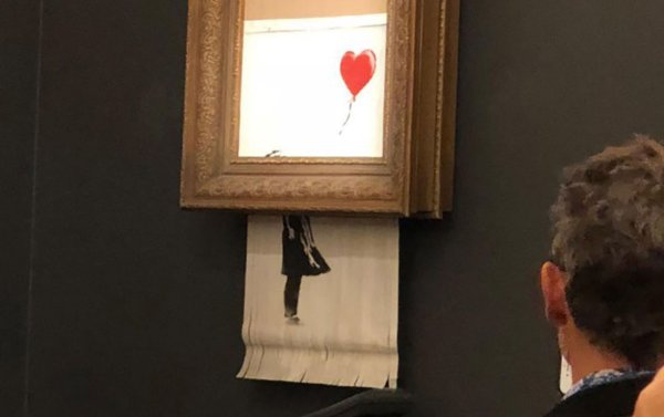 Бэнкси художник девочка с воздушным шаром