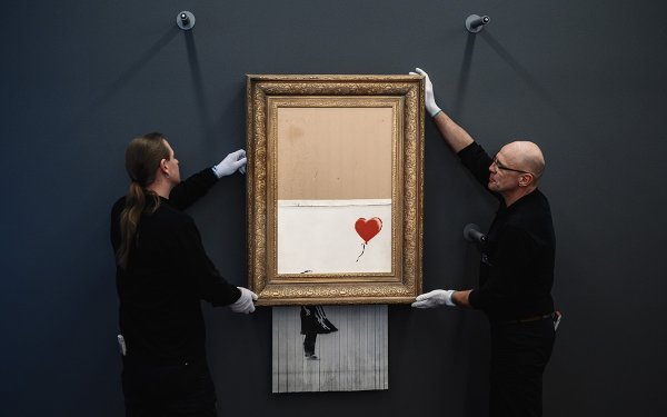 Бэнкси картина шредер