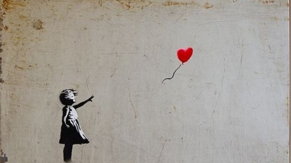 Banksy картина самоуничтожилась