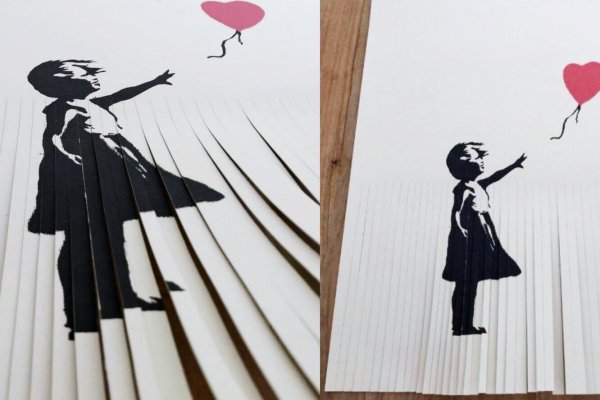 Banksy картина самоуничтожилась