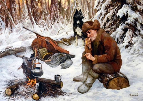 Охота в живописи