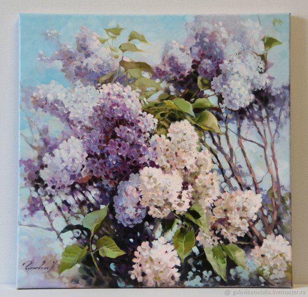 Живопись сирень Сергей Брандт