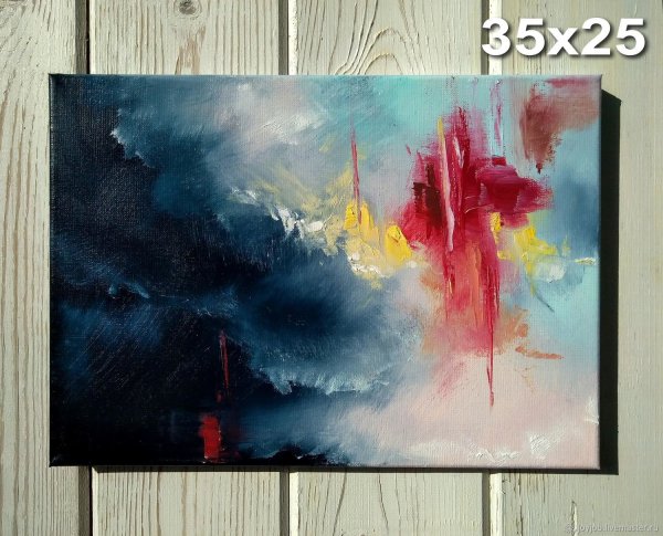 Абстрактная живопись триптих