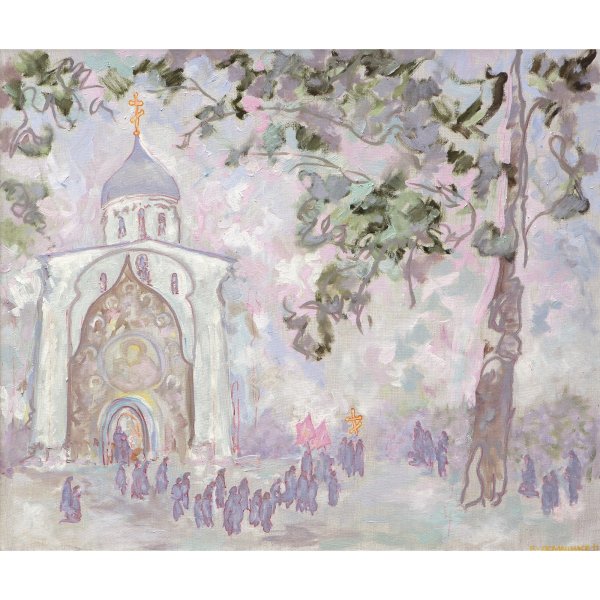 Кустодиев Крещенское водосвятие