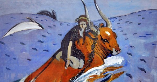 В. Серов. Похищение Европы. 1910.