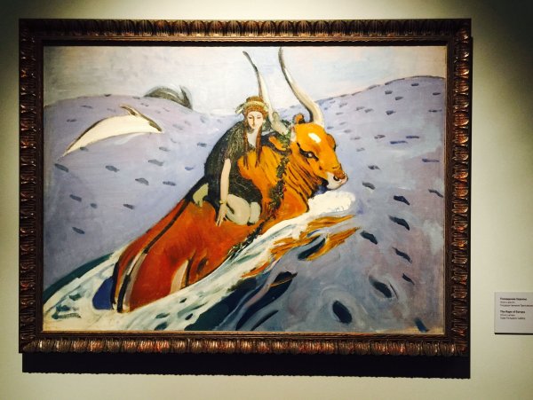 В. Серов. Похищение Европы. 1910.