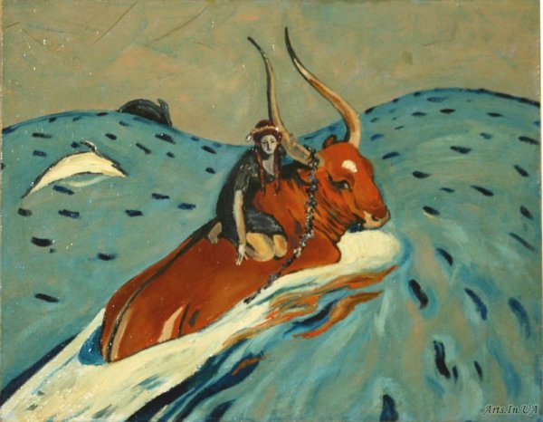 Валентин Серов похищение Европы 1910