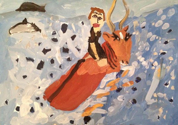 В. Серов. Похищение Европы. 1910.