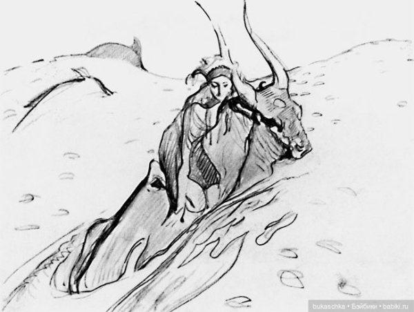 Валентин Серов похищение Европы картина