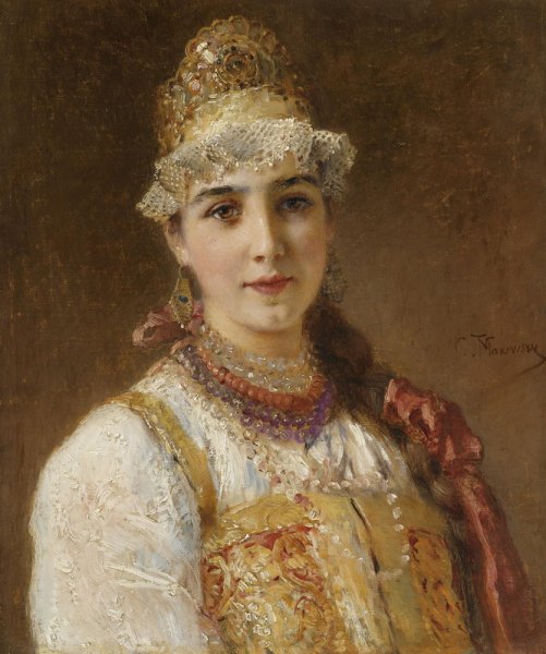 Константин Маковский Боярышня у окна