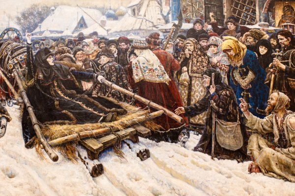 Художник Журавлев Фирс Сергеевич (1836-1901) - Боярышня