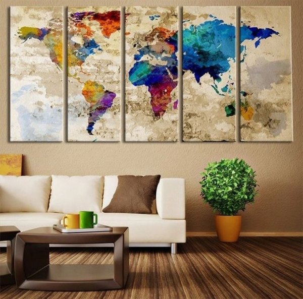 Холст в интерьере