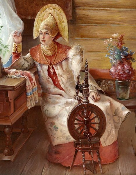 Журавлев Пряха картина