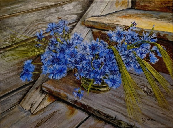 Сатаров Михаил художник картины васильки