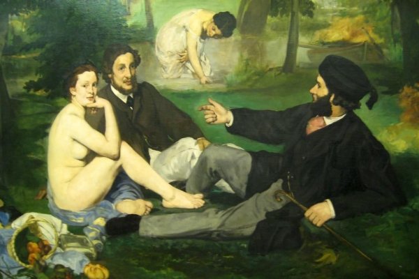 Мане завтрак на траве картина