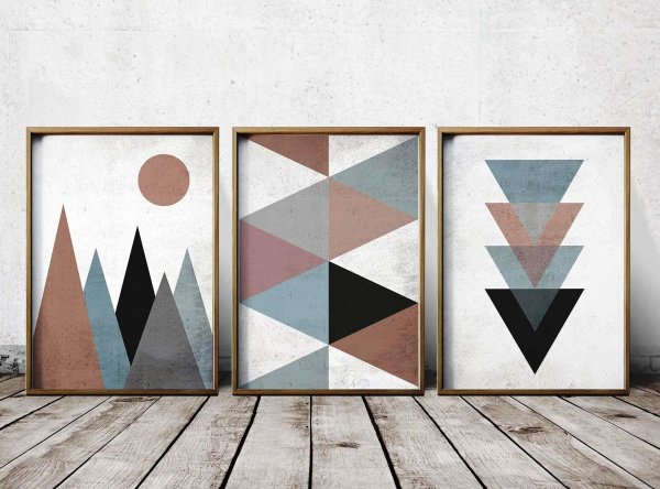 Панно из геометрических фигур