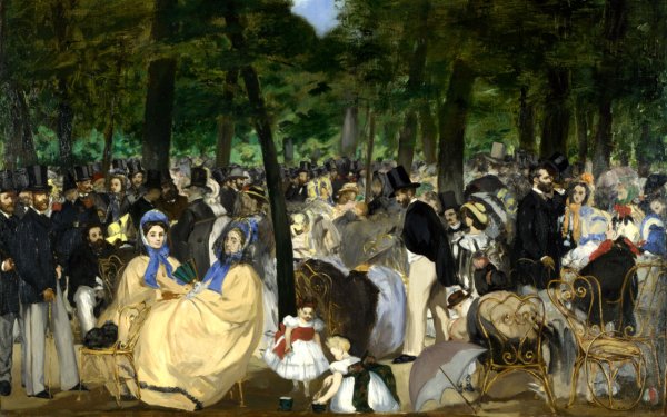 Эдуард Мане («музыка в Тюильри», 1860 г.