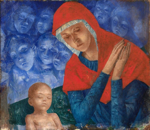 Петров-Водкин Богоматерь с младенцем