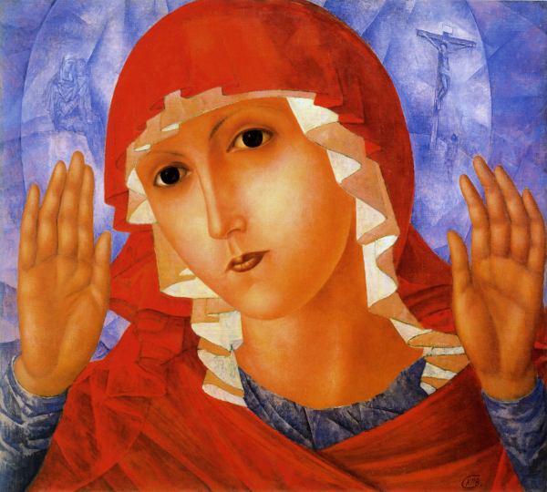 Петров-Водкин Богоматерь Умиление