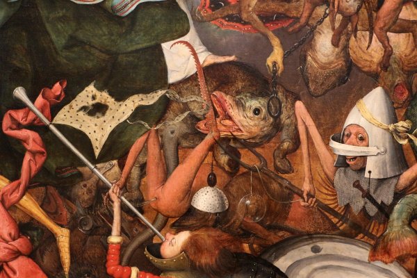 "Две обезьянки", Питер брейгель старший.1562.