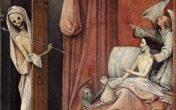 Картина Босха смерть скупца