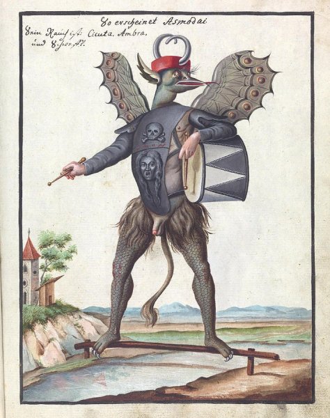 Средневековый Бестиарий демоны