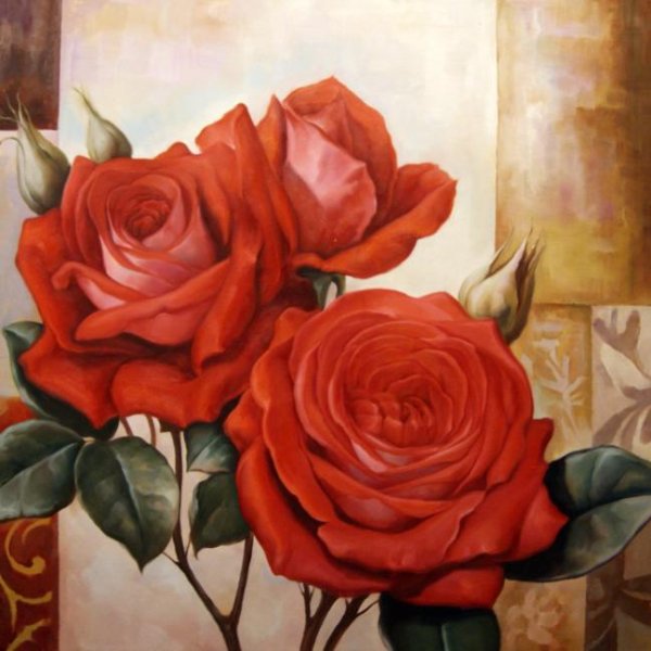 Художник Бруно Тина Августо цветы