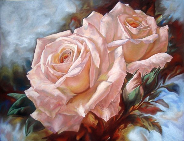 Живопись розы Оксаны Кравченко