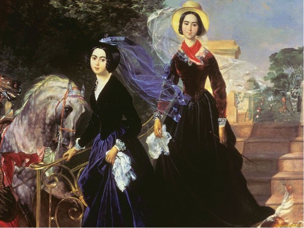 Карл Брюллов сестры шишмаревы