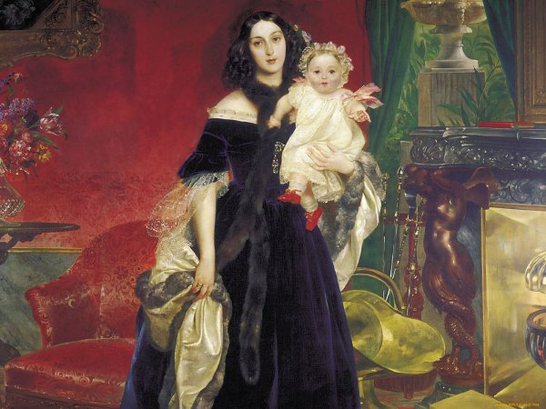 Карл Павлович Брюллов портрет м. а. Бек