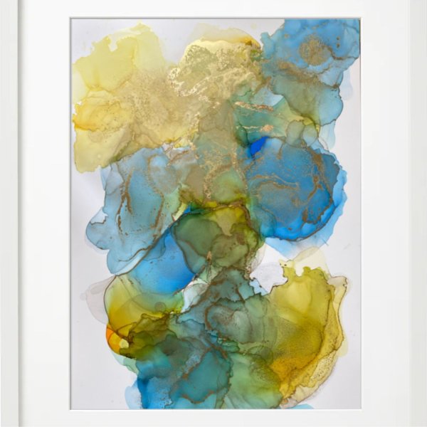 Картина спиротовыми чернилам