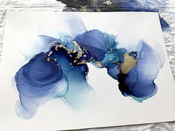 Алкогольные чернила картины