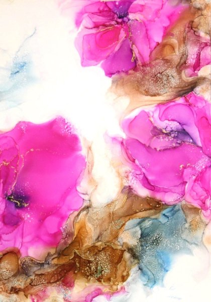 Алкогольные чернила картины