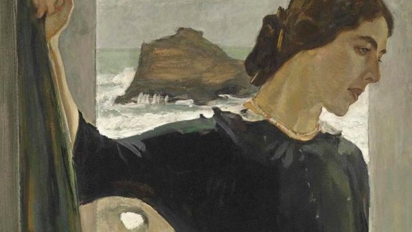 Серов девушка освещенная солнцем