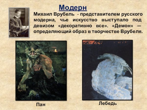 Врубель демон сидящий