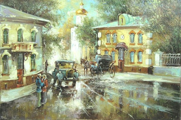 Сергей боев картины городской пейзаж