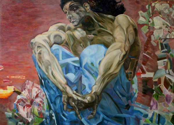 Врубель демон сидящий