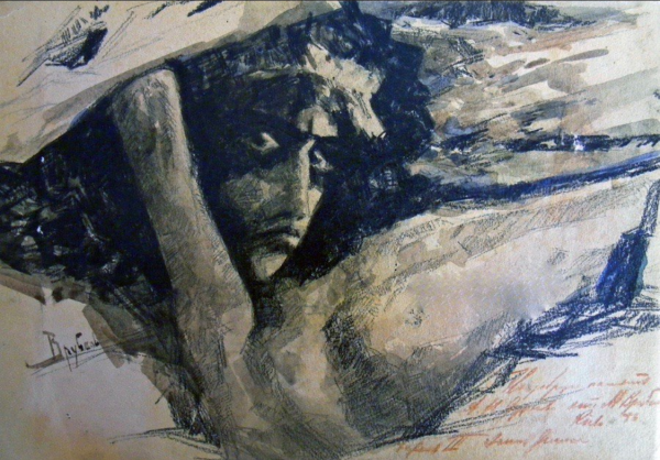 Врубель демон поверженный