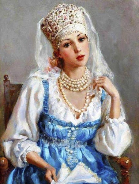 Художник Владислав Нагорнов русские красавицы