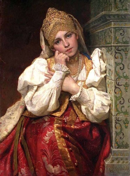 Девушка в кокошнике