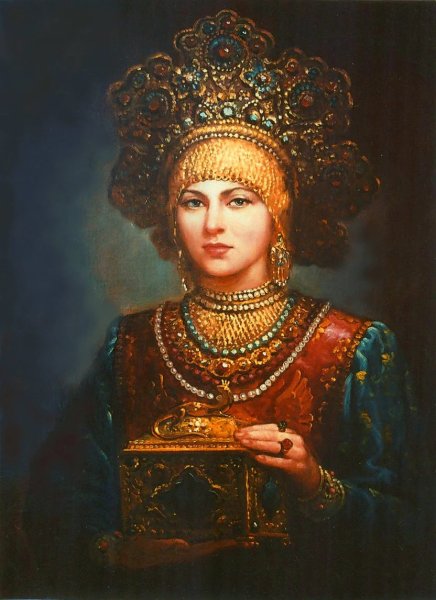 "Русская красавица в кокошнике", Боровиковский