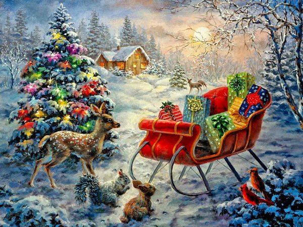 Картины Nicky Boehme Рождественские